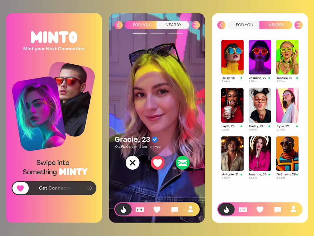 Cover image for Mobile Dating App UI Design