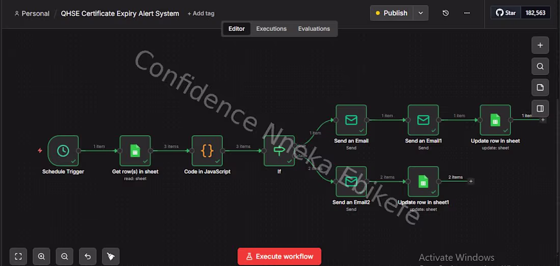 Cover image for Built an automated QHSE certificate