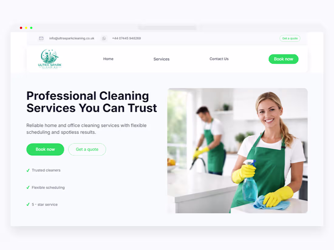 Cover image for Designing trust for a modern cleaning service