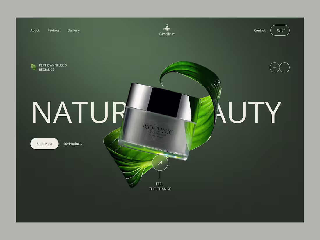 Cover image for Natural Skincare Website Design