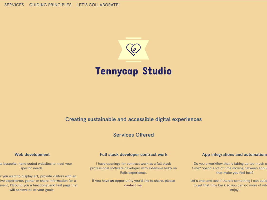 Cover image for Tennycap.studio