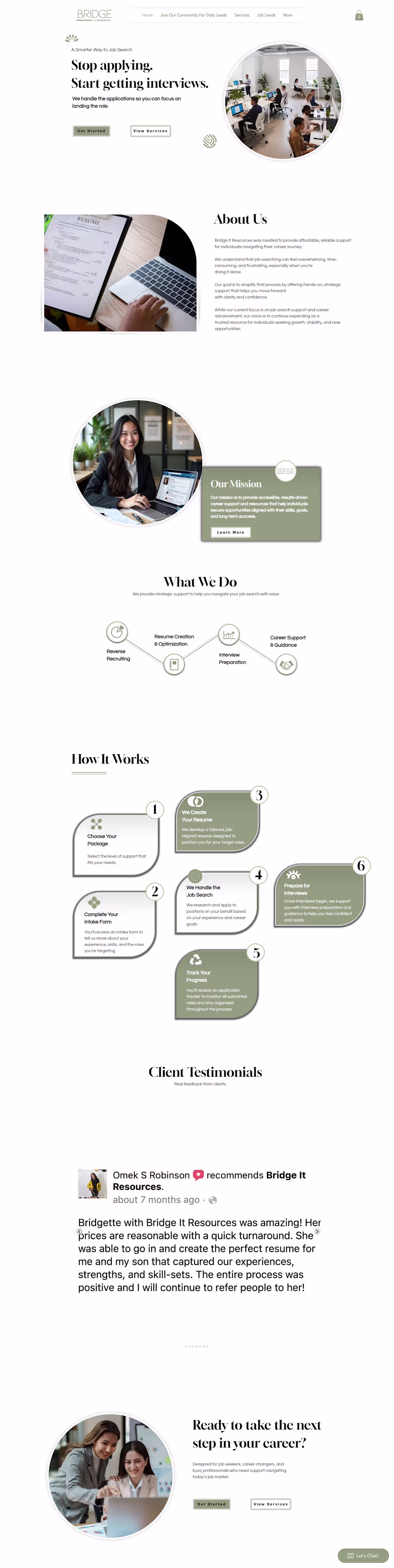 Cover image for Bridge It Resources – Career