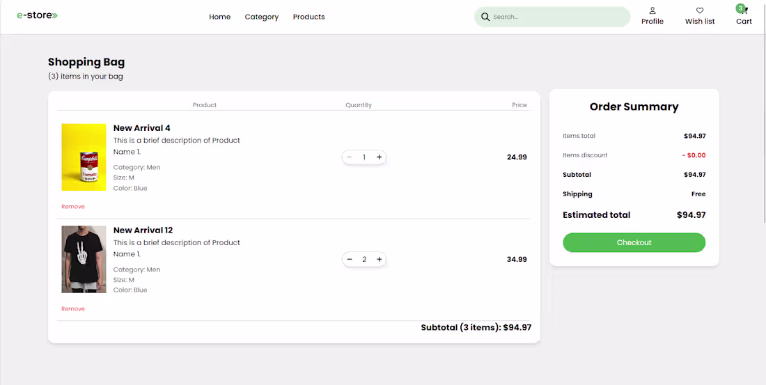 Cover image for Responsive E-commerce Checkout Page Design with HTML & CSS