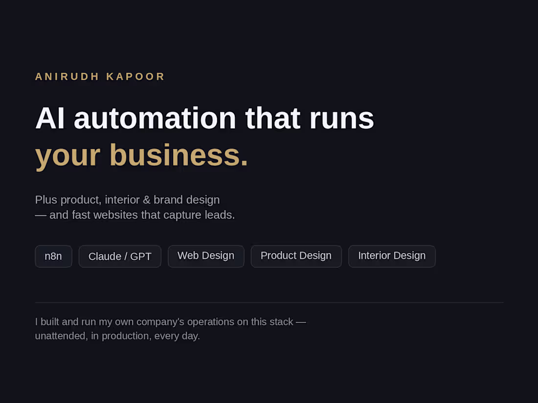Cover image for The automation stack that runs