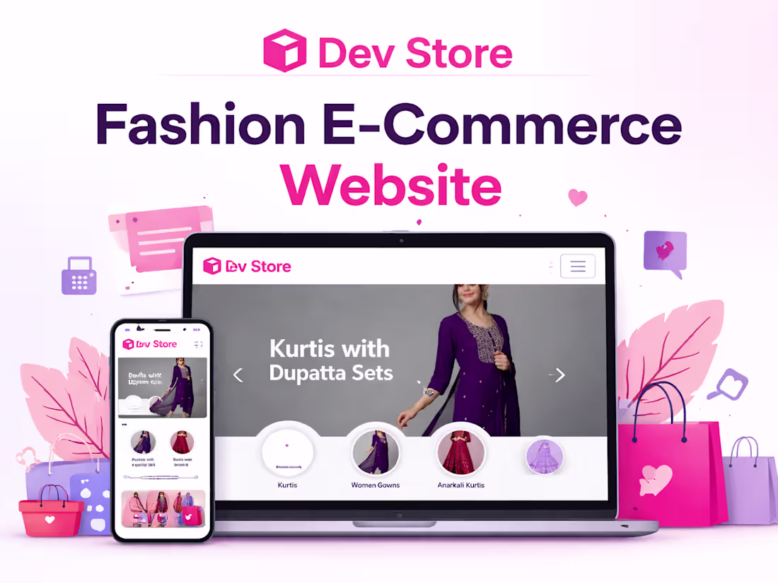 Cover image for Created a responsive fashion e-commerce