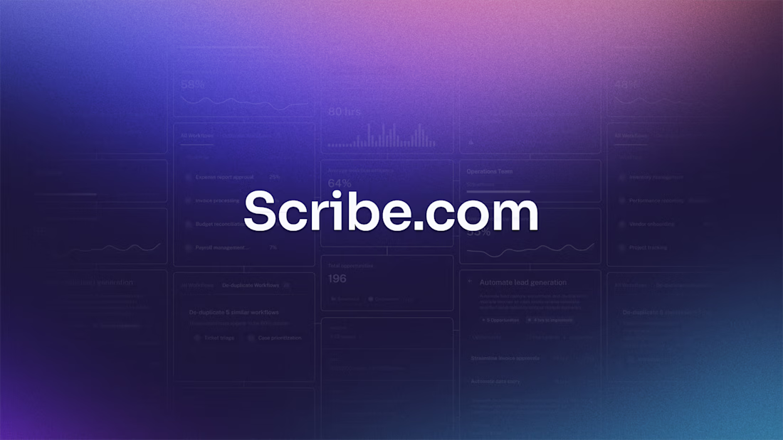 Cover image for Helping Scribe Launch Faster with Webflow