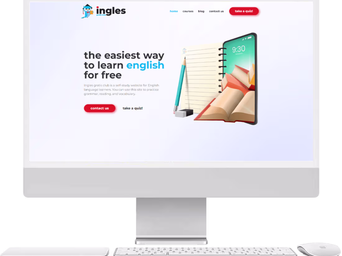 Cover image for Ingles gratis club Website Development