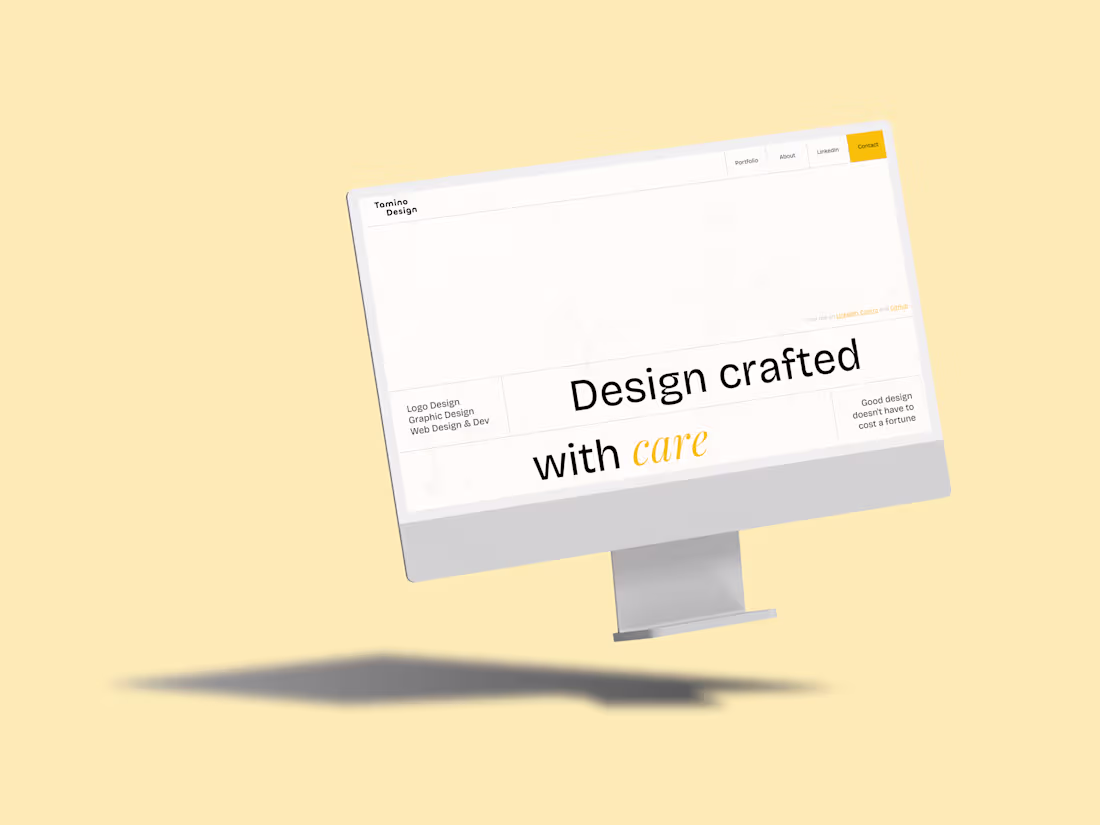 Cover image for I’ve just given my portfolio website, https://taminodesign.c...