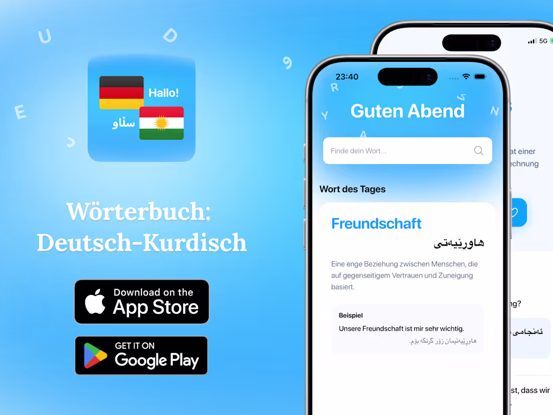 Cover image for German Kurdish dictionary. 
What do