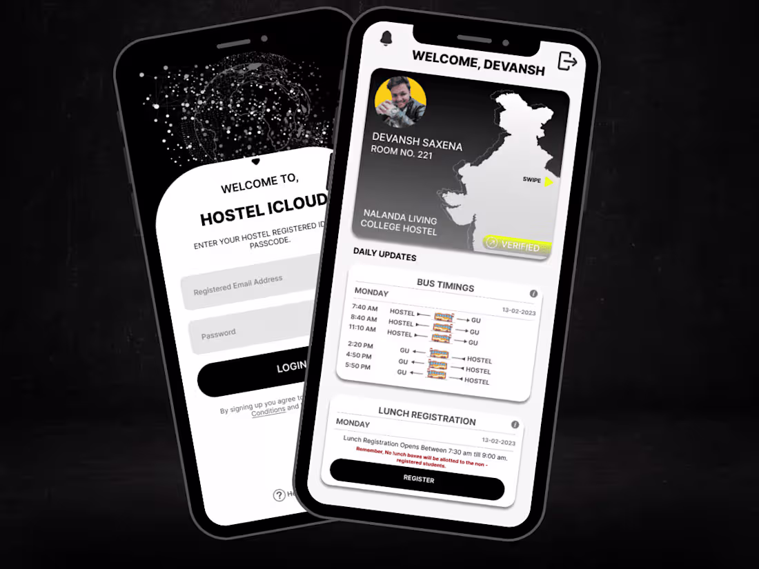 Cover image for Hostel Icloud application | Android + IOS
