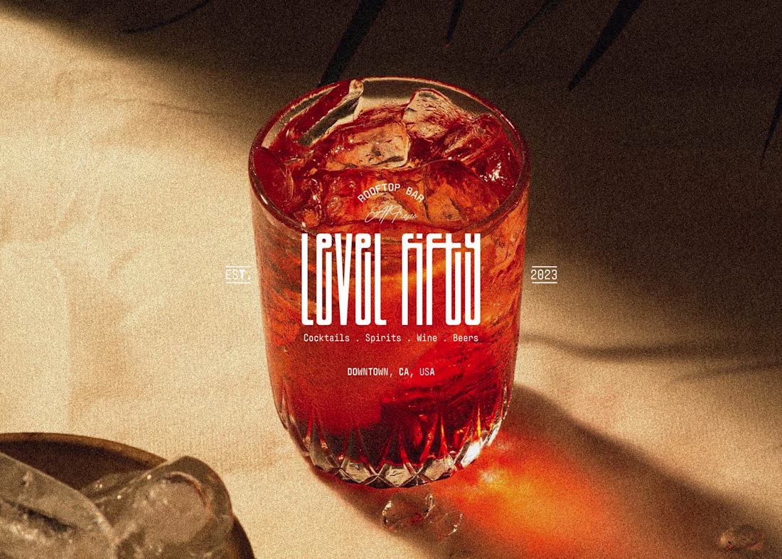 Cover image for Level Fifty - Cocktail Bar Brand Identity Design