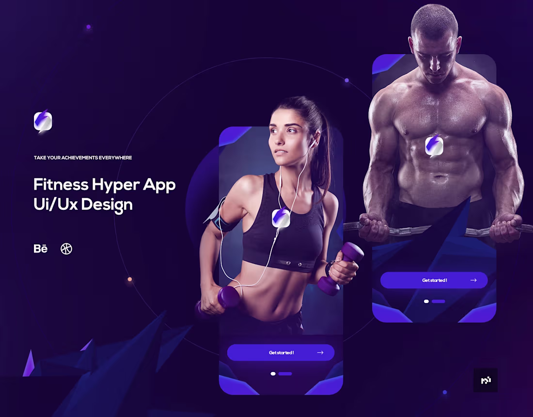 Cover image for Fitness Hyper App Ui/Ux Design Concept