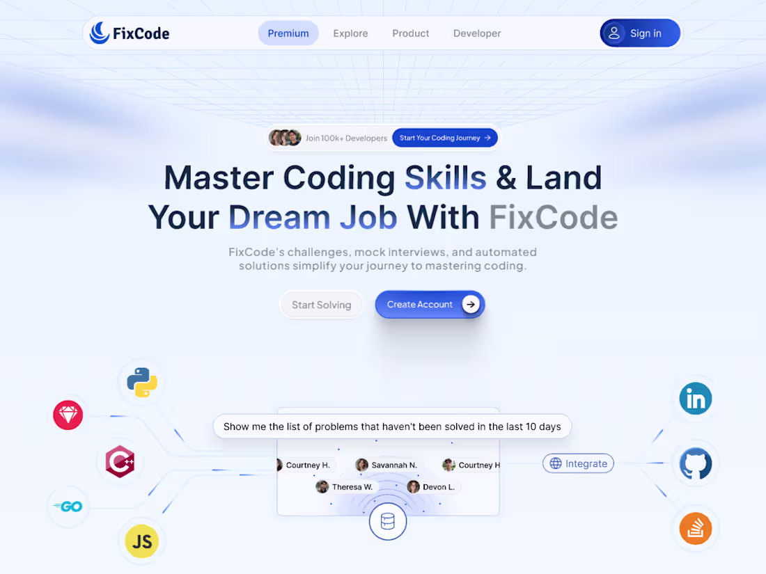 Cover image for FixCode Website || Full Stack Web Development