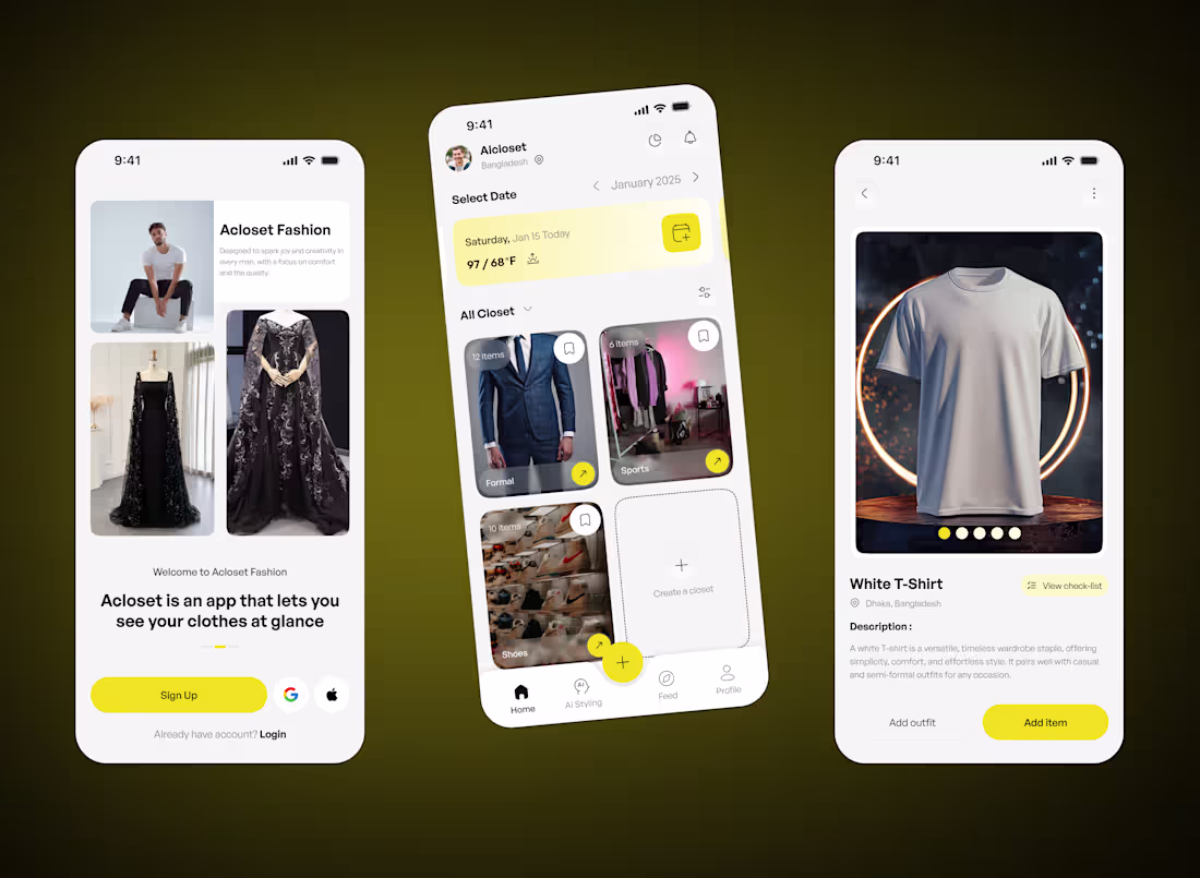 Cover image for AI Fashion Mobile App Design