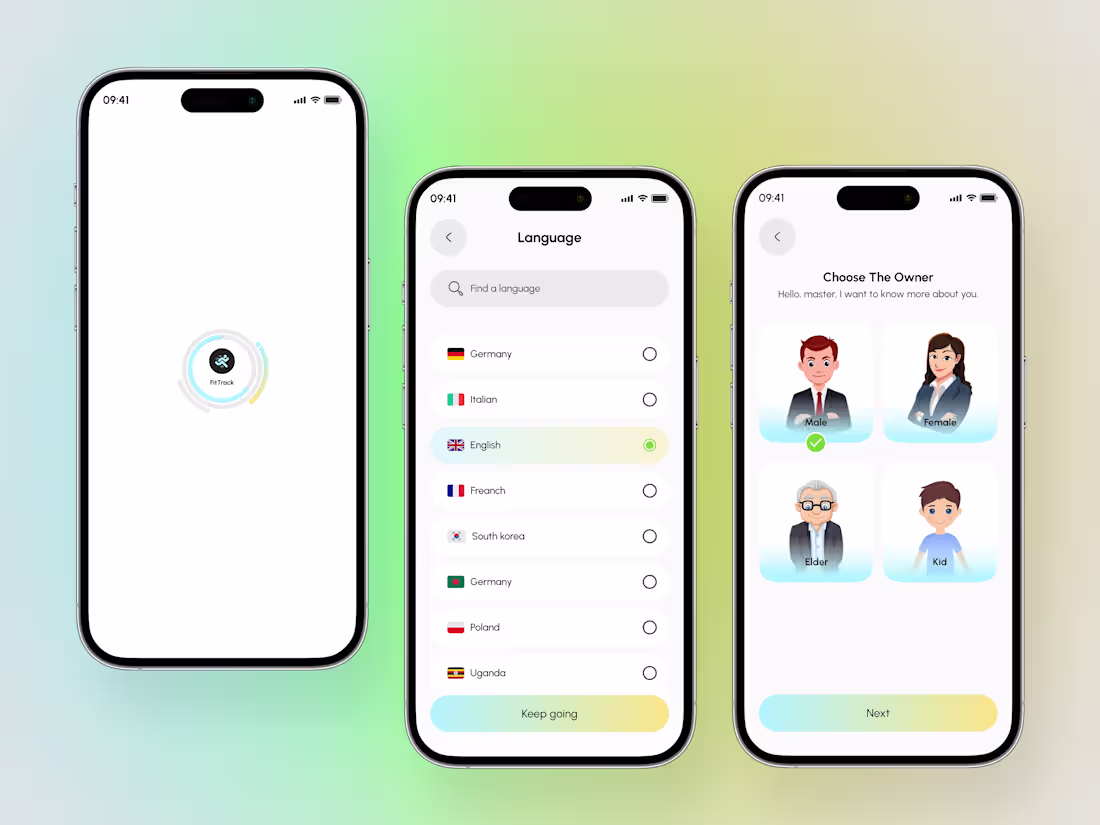 Cover image for Fitness Mobile App Screen Design