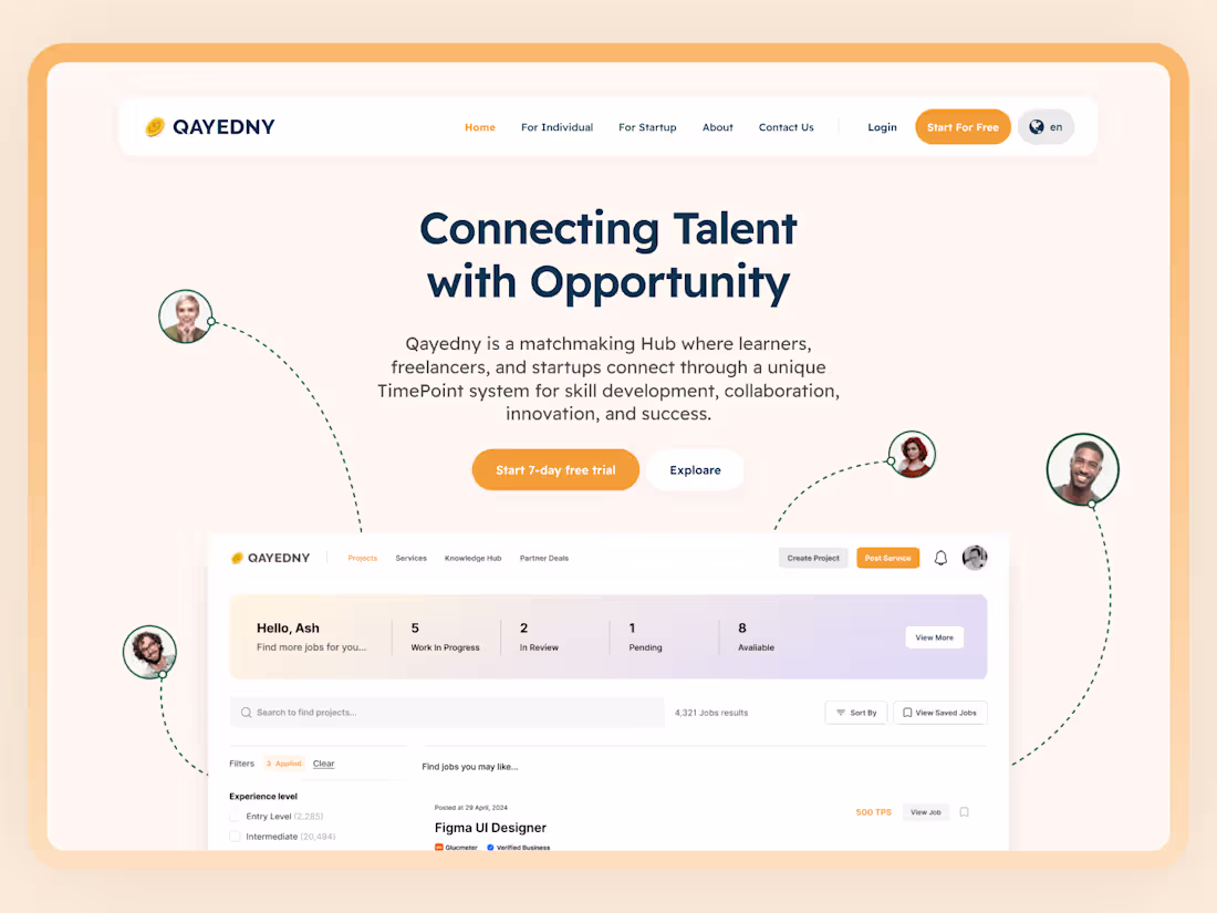 Cover image for Qayedny l A Freelancing Platform