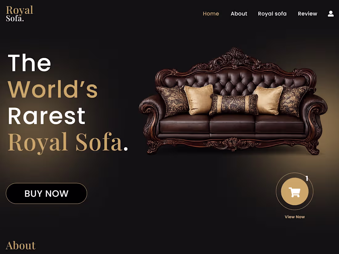 Cover image for Designed a luxury single-page website