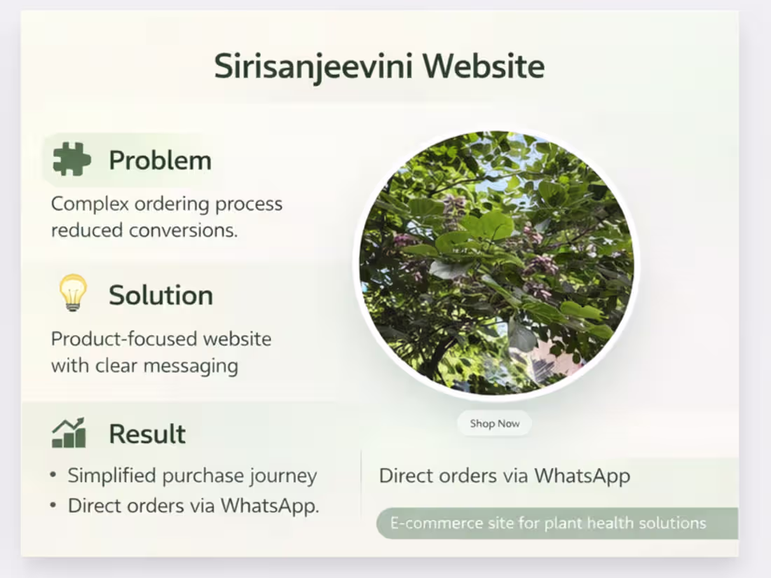 Cover image for 🌿 Sirisanjeevini Website 
🧩 Problem
Agriculture