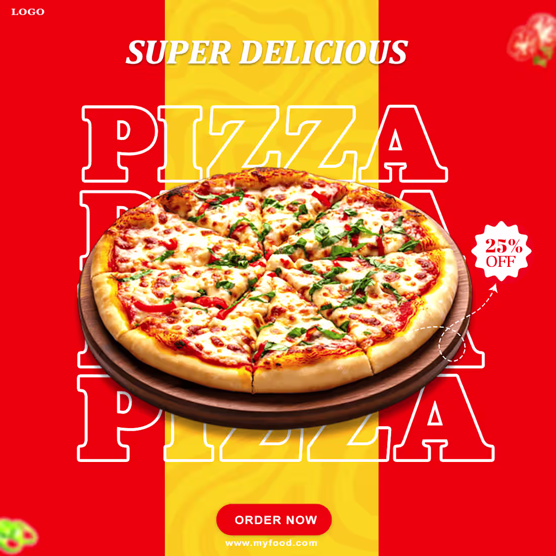 Cover image for Social media food post design.