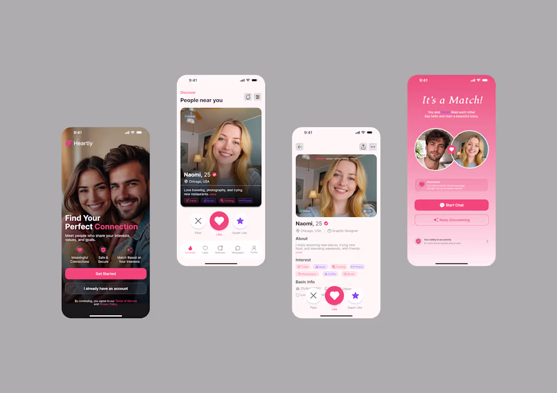 Cover image for Dating App Design.
Overview: This project