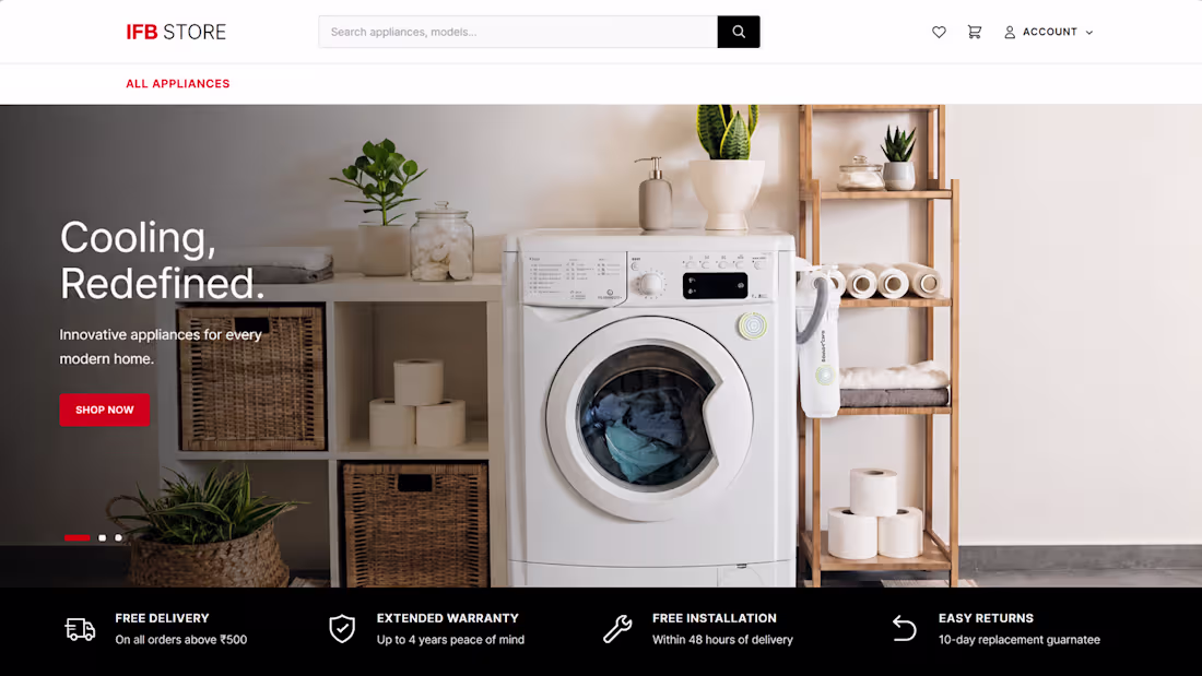 Cover image for Modern E-Commerce Website for Home