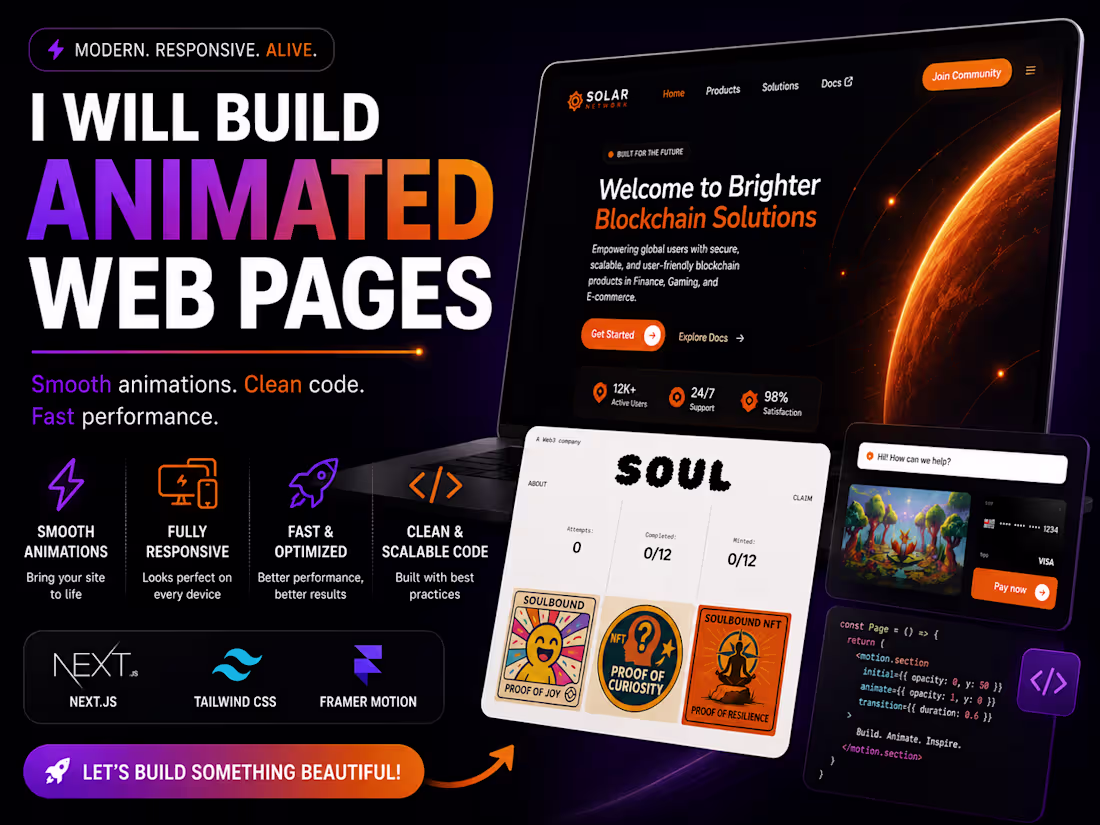 Cover image for Animated Web Pages 