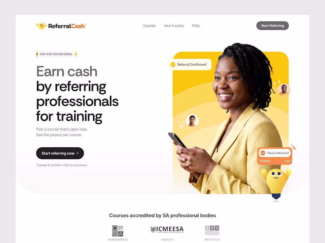 Cover image for Landing page design and development
