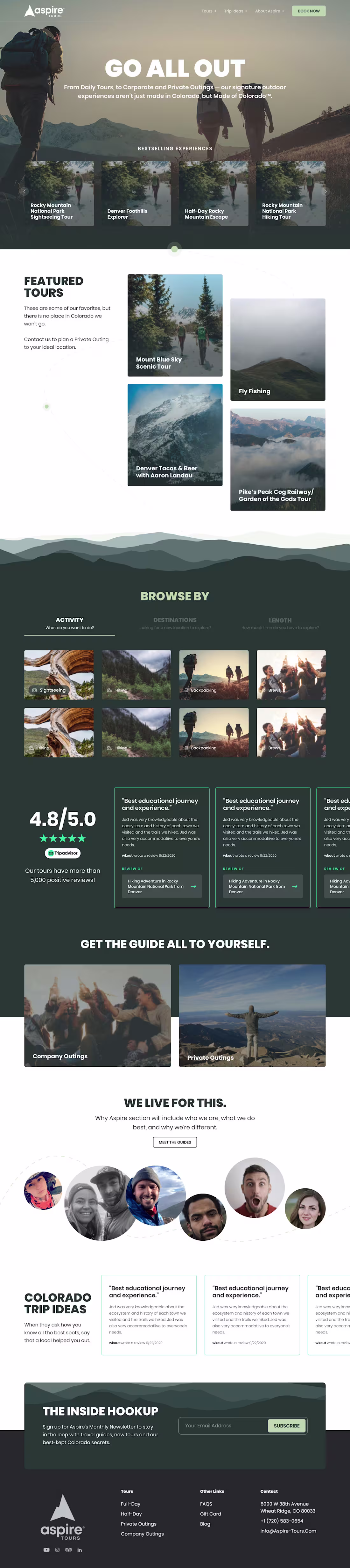 Cover image for Webflow Redesign for Aspire Tours