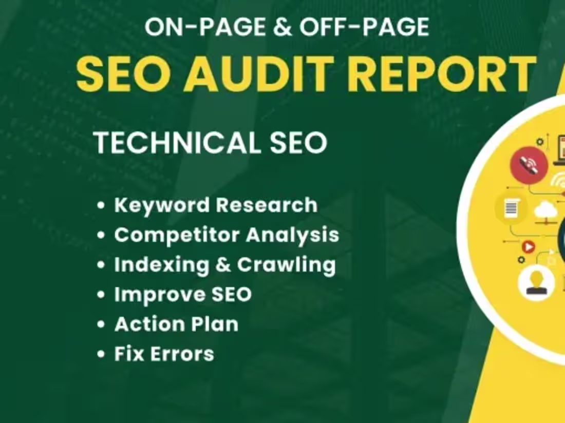 Cover image for I will do website SEO audit report, keyword research.