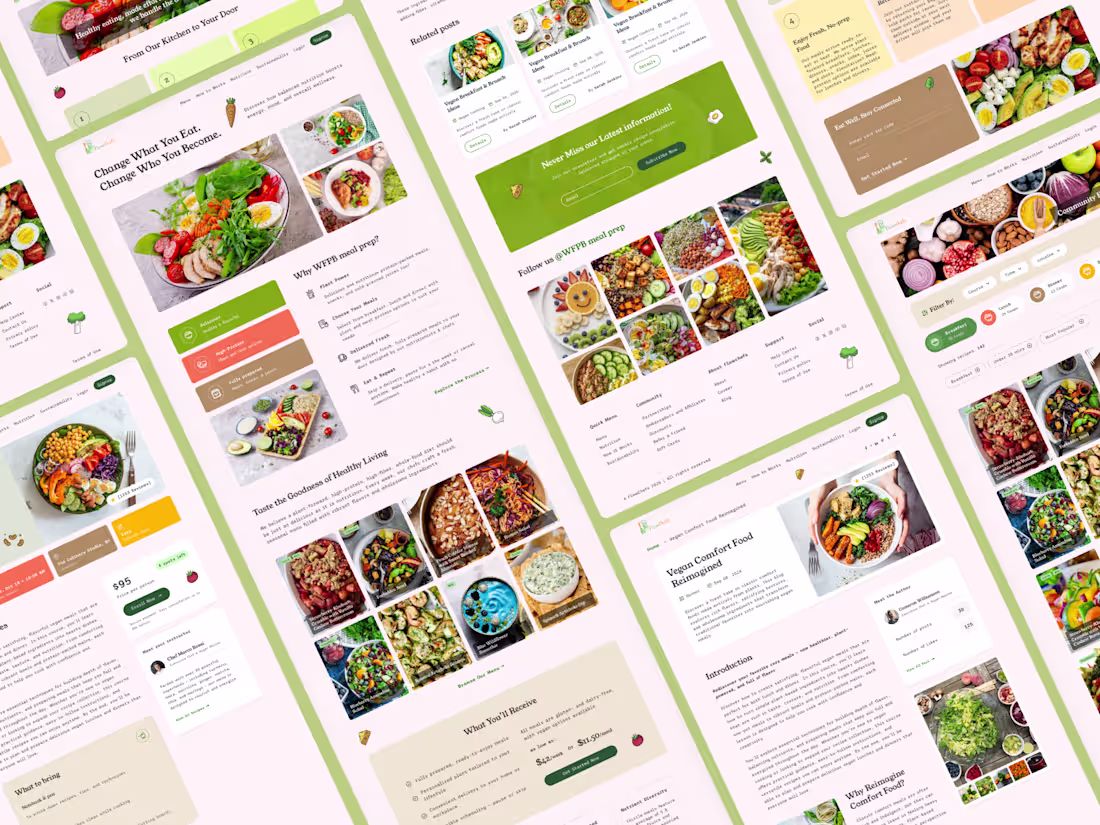 Cover image for FlowChefs Vegan Platform Design