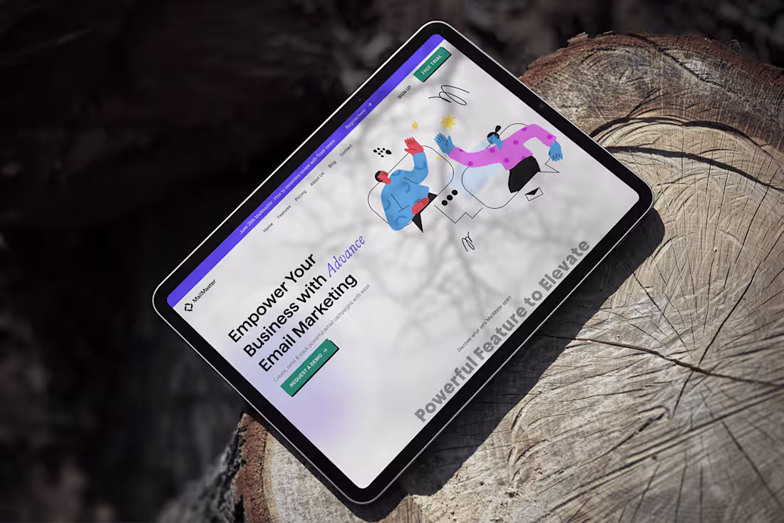 Cover image for MailMaster email Marketing website UIUX case study :: Behance