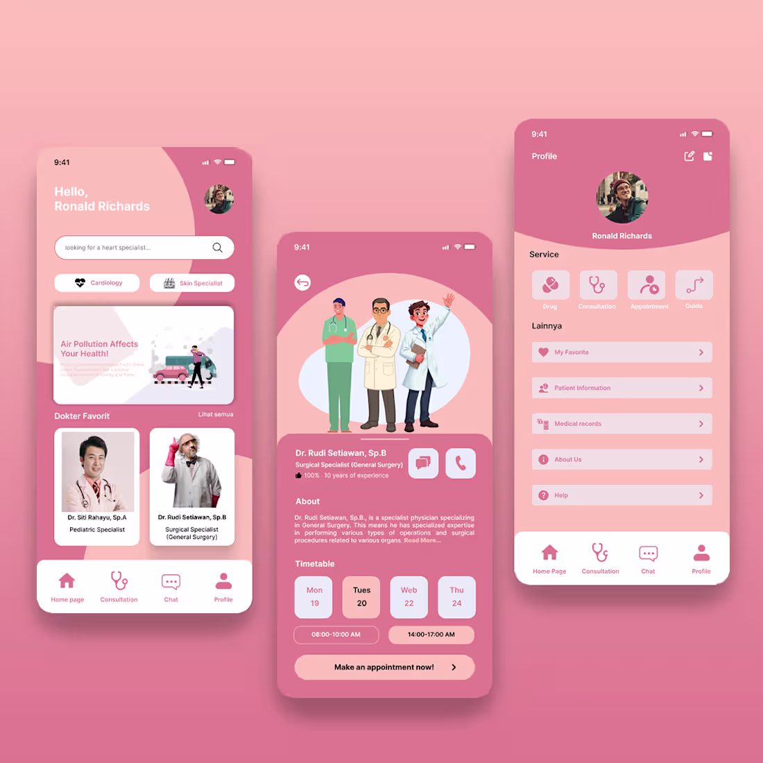 Cover image for Doctor Appointment App UI, Mobile