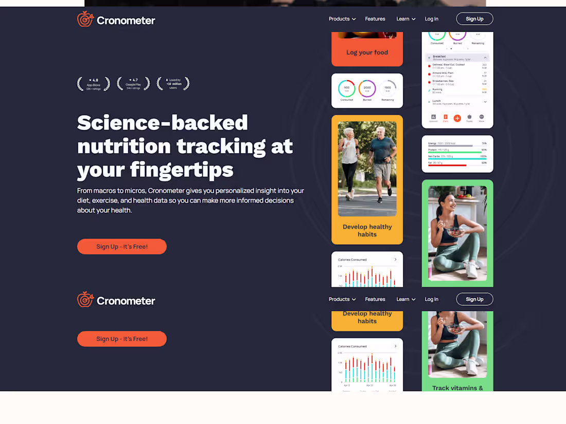 Cover image for Nutrition & Health Tracking SaaS Website