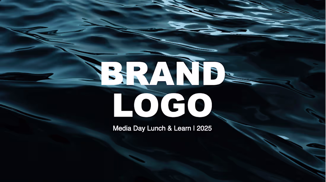 Cover image for Media Brand General Presentation Deck