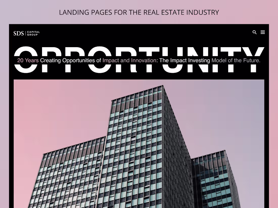 Cover image for Web Design Concepts for the Real Estate Industry (SDSCG)