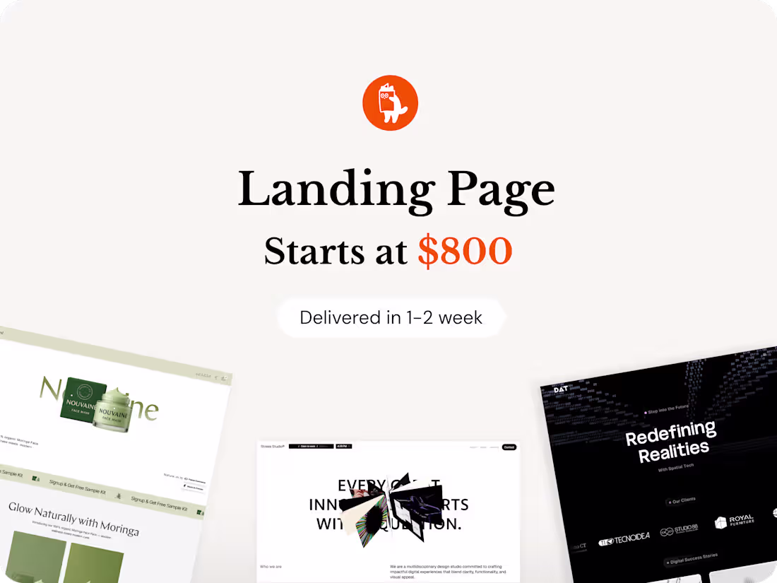 Cover image for Landing Page Design and Framer Development