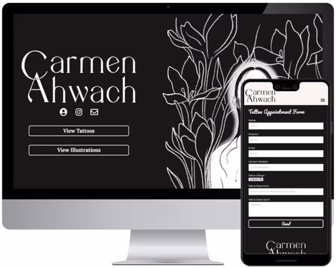 Cover image for Carmen Ahwach portfolio website