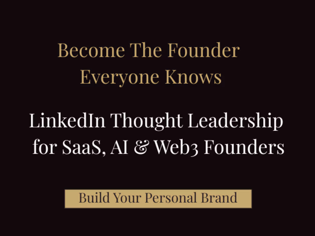 Cover image for LinkedIn Ghostwriting for SaaS & AI Founders