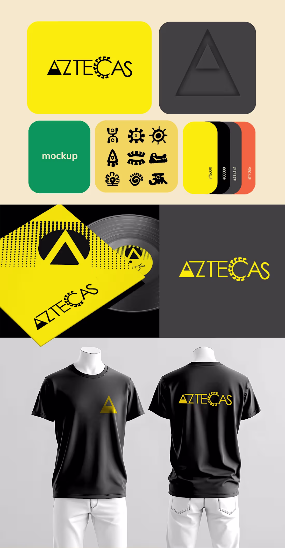 Cover image for Aztecas Band - Complete Brand Identity