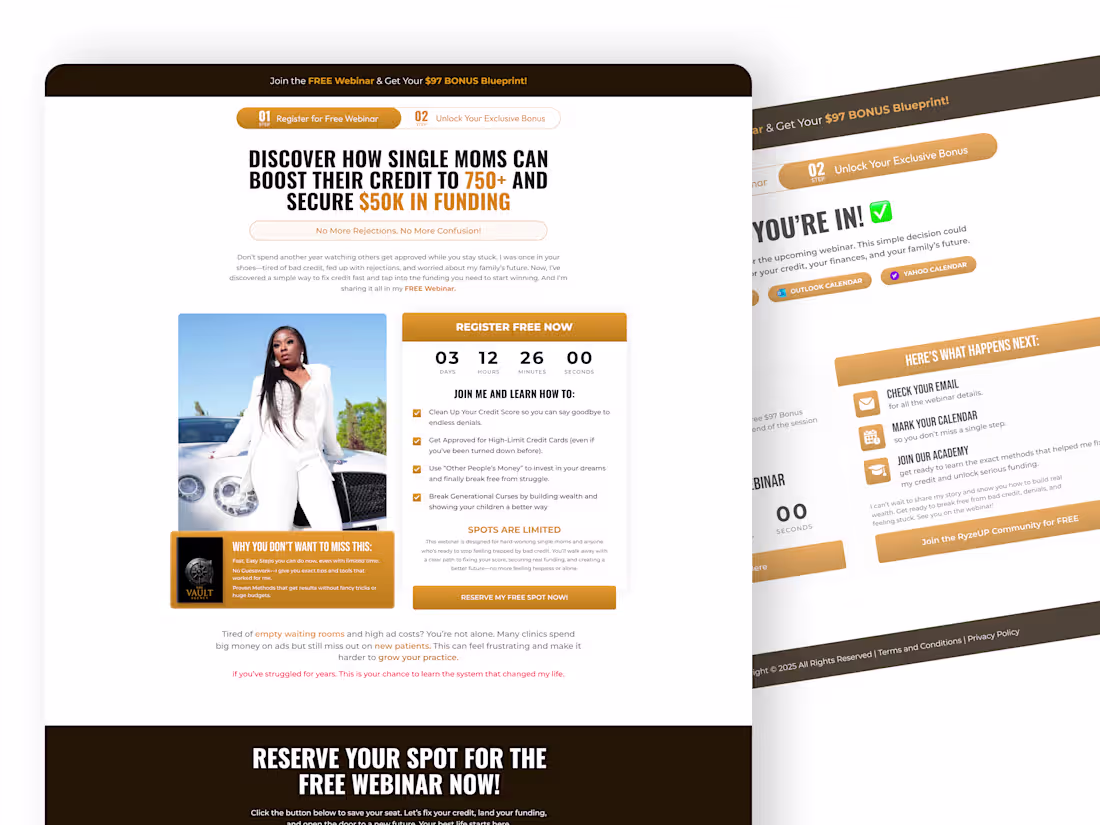 Cover image for Webinar Registration & Confirmation page