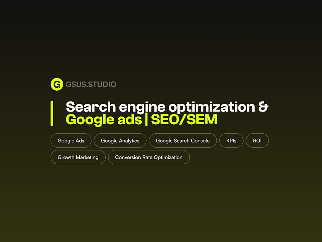 Cover image for Search Engine Optimization & Google Ads Architecture | SEO/SEM