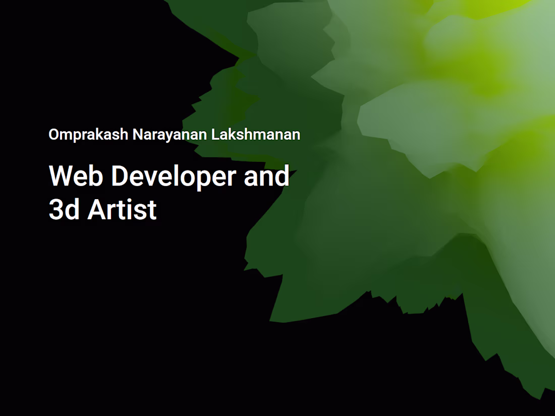 Cover image for This is my personal portfolio where I showcase my web and 3D...