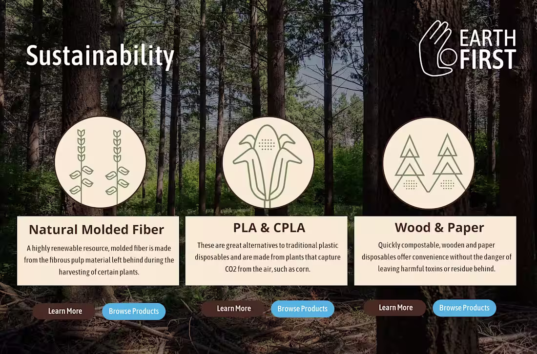 Cover image for Landing Page for Earth First