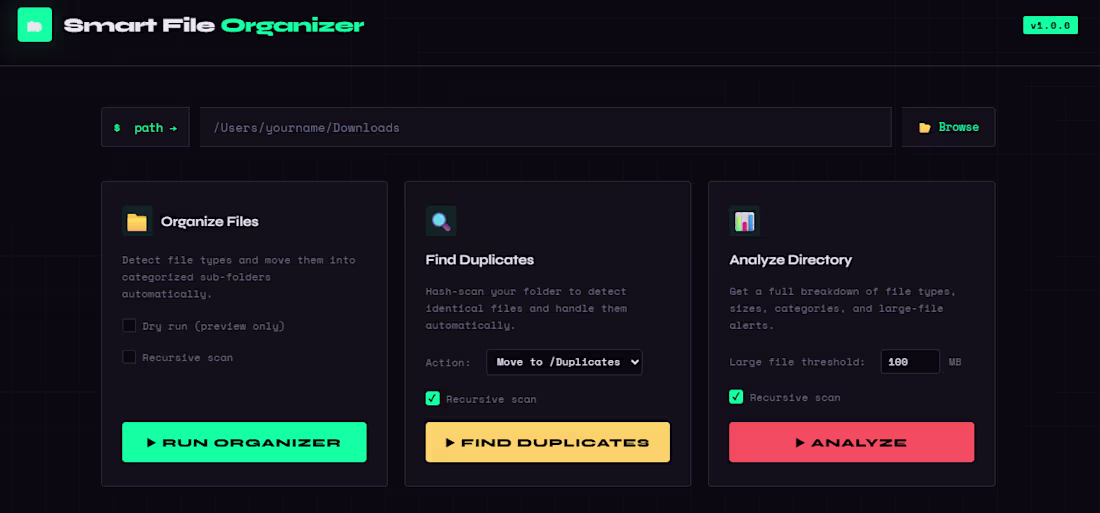 Cover image for Smart File analyser