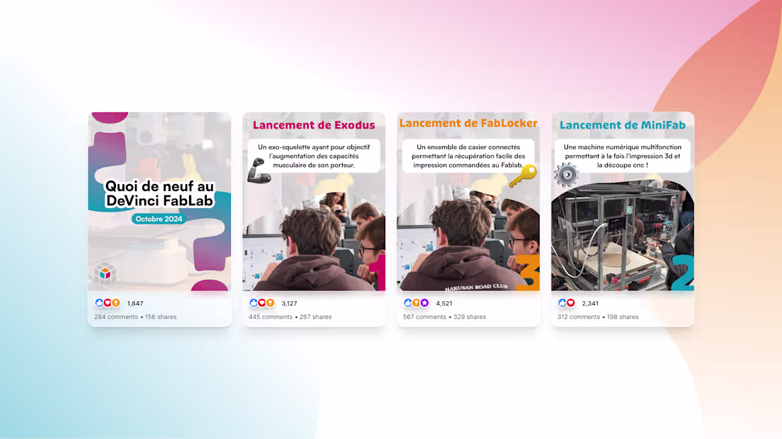 Cover image for DeVinci Fablab Brand Redesign