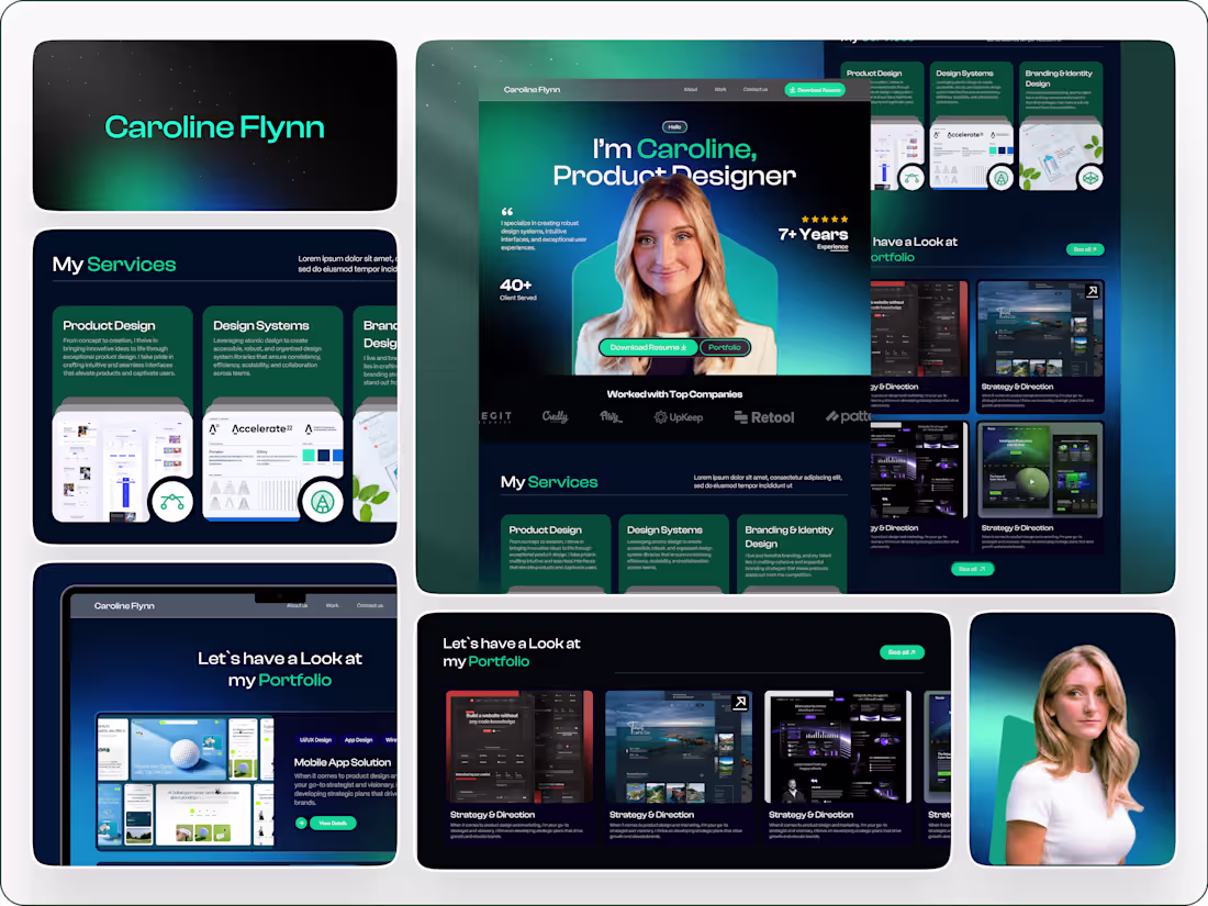 Cover image for Portfolio Website : Web Development + UI Design