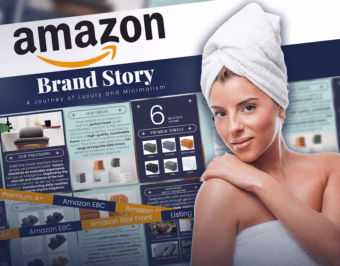 Cover image for Amazon Brand Story | Towel Brand | Bedding and Bath