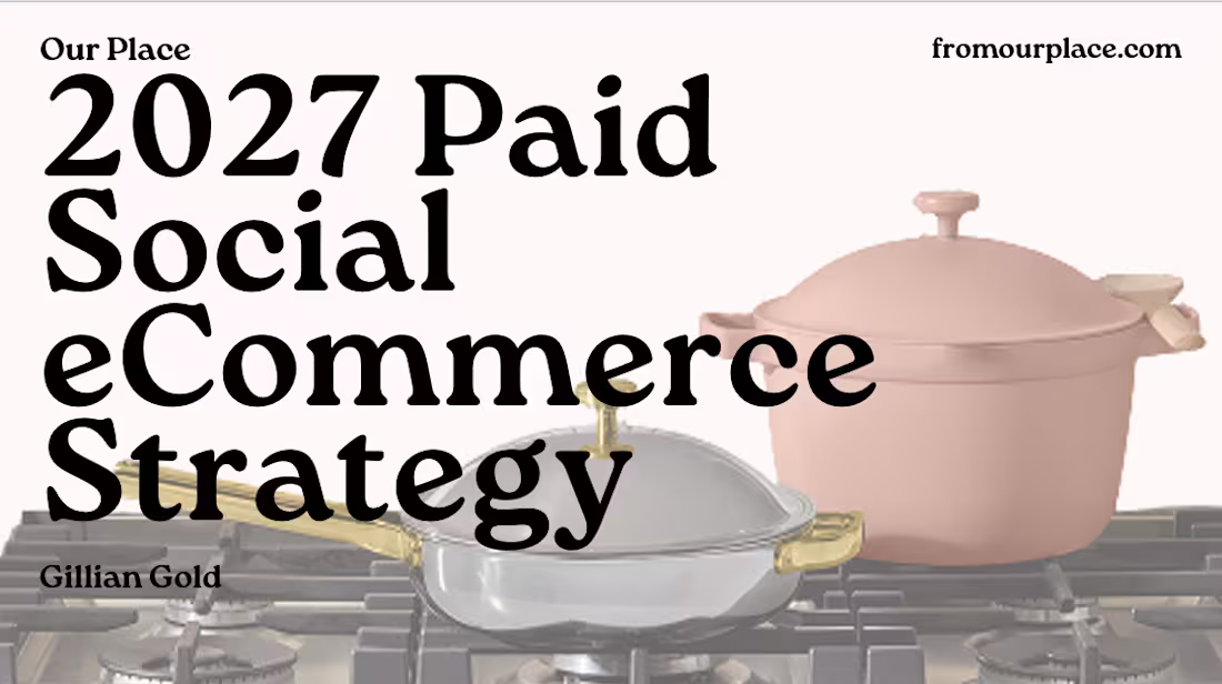 Cover image for Developed a full-funnel 2027 paid
