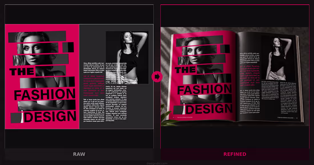 Cover image for magazine design process 