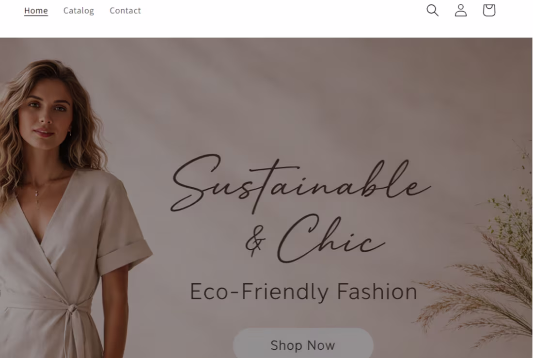 Cover image for I designed a modern, sustainable fashion e-commerce website ...